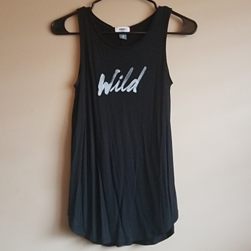 Black WILD High-Neck Swing Tank
